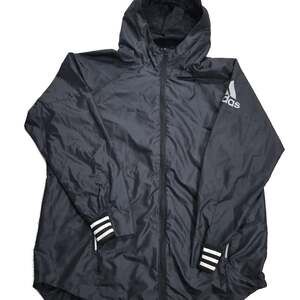 Adidas Men's Own The Run Hooded Windbreaker Jacket Black